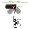 1 Pair Handlebar Bike Mirrors Adjustable 360 Degree Rotatable Safe Rearview Bicycle Mirror Scratch Resistant Rectangular Bike Mirror