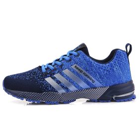 New Arrival Men Walking Running Shoes Summer Breathable Outdoor Sport Training Sneakers for Men Big Size Athletic Trainers 2022 (Color: 8702 blue, size: 41)