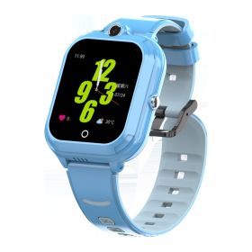 DF84 children's smart phone watch 4G All Netcom micro chat video voice call waterproof plug-in card (colour: blue)