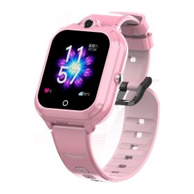 DF84 children's smart phone watch 4G All Netcom micro chat video voice call waterproof plug-in card (colour: Pink)