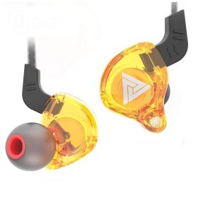 HiFi Sport Headphones 3.5mm In Ear Earphone For Running With Microphone Headset music Earbuds (Color: Yellow, Ships From: CN)
