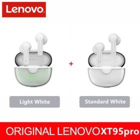 XT95 Pro Bluetooth Earphone 9D HIFI Sound Sport Waterproof TWS Wireless Earbuds with Mic for iPhone Xiaomi Headphone (Color: white1Lightwhite1, Ships From: China)