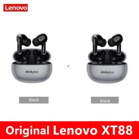 XT88 TWS Wireless Earphone Bluetooth 5.3 Dual Stereo Noise Reduction Bass Touch Control Long Standby headset (Color: XT88 black 2, Ships From: China)