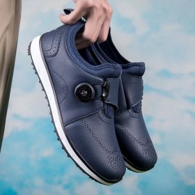 New Golf Shoes Men Women Breathable Golf Sneakers for Men Comfortable Walking Shoes Outdoor Anti Slip Walking Sneakers (Color: Lan, size: 41)