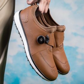 New Golf Shoes Men Women Breathable Golf Sneakers for Men Comfortable Walking Shoes Outdoor Anti Slip Walking Sneakers (Color: Zong, size: 40)
