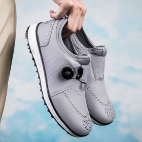 New Golf Shoes Men Women Breathable Golf Sneakers for Men Comfortable Walking Shoes Outdoor Anti Slip Walking Sneakers (Color: Hui, size: 47)