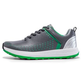 Professional Golf Shoes Men Spikeless Golf Sneakres for Men Comfortable Golfers Sneakers Light Weight Walking Footwears (Color: Hui, size: 43)