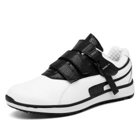 Waterproof Golf Shoes Men Men's Professional Golf Shoes Waterproof Non-slip Golf Training Shoes (Color: Black white, size: EUR41)