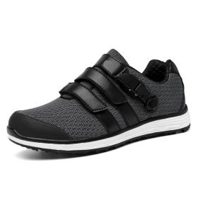 2022 Men Golf Shoes Spikeless Golf Shoes for Men Golf Trainer Shoes Men Spikeless Golf Shoes (Color: Black, size: EUR45)