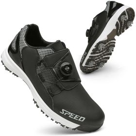 High Quality Professional Men's Golf Shoes Waterproof Non-Slip Golf Men's Golf Shoes Golf Women's Golf Shoes Golf Training Shoes (Color: Black, size: EUR 39)