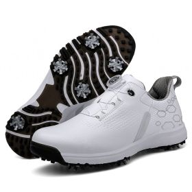 High Quality Professional Men's Golf Shoes Waterproof Non-Slip Golf Men's Golf Shoes Golf Women's Golf Shoes Golf Training Shoes (Color: Yellow, size: EUR 41)