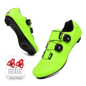 Mountain Cycling Shoes MTB Men Sports Road Bike Shoes Self-Locking SPD Cleat Bicycle Footwear Racing Women Speed Cycling Sneaker (Color: Ivory, size: 47)