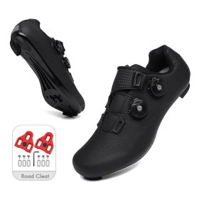 Mountain Cycling Shoes MTB Men Sports Road Bike Shoes Self-Locking SPD Cleat Bicycle Footwear Racing Women Speed Cycling Sneaker (Color: Dark Grey, size: 41)