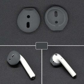 Amzer Wireless Bluetooth Earphone Silicone Ear Caps Earpads for Apple (Color: Grey)