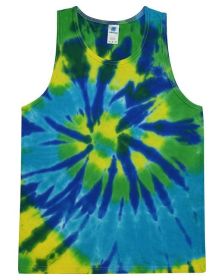 Tie-Dye CD3500 Adult 5.4 oz. 100% Cotton Tank Top (Color: KARMA, size: L)