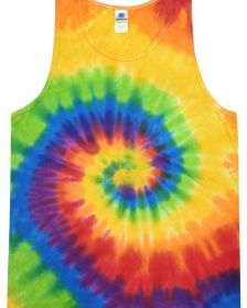 Tie-Dye CD3500 Adult 5.4 oz. 100% Cotton Tank Top (Color: PRISM, size: 2XL)