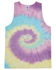 Tie-Dye CD3500 Adult 5.4 oz. 100% Cotton Tank Top (Color: JELLYBEAN, size: 2XL)
