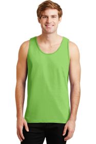 Gildan Ultra Cotton 100% US Cotton Tank Top 2200 (Color: Lime, size: XL)