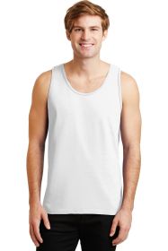 Gildan Ultra Cotton 100% US Cotton Tank Top 2200 (Color: White, size: XL)